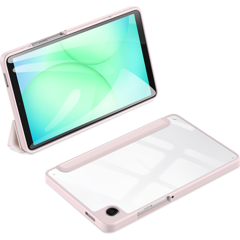 Etui z klapką Dux Ducis Toby do Samsung Galaxy Tab A11/A9, rozowe